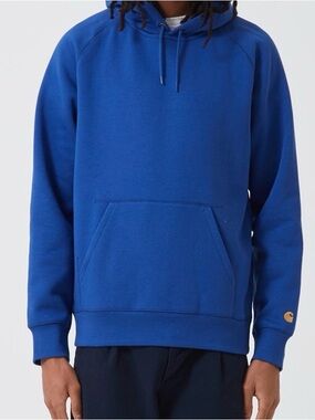 NWT Carhartt Hooded Chase Sweatshirt Royal Blue Men Size Medium